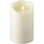 Raz Imports 3.5"x5" Push Flame Ivory Pillar Candle