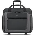 Solo New York Bryant Rolling Laptop Bag, Black/Grey, 14&#034; x 16.8&#034; x 5&#034; (PT136)