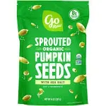 Go Raw Pumpkin Seeds with Sea Salt, Sprouted & Organic, 14 oz. Bag Keto Vegan Gluten Free Snacks Superfood