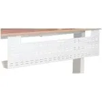 Stand Up Desk Store Under Desk Cable Management Tray Black Horizontal Computer Cord Raceway and Modesty Panel (White, 51")