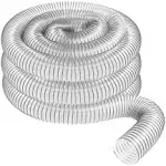 4" x 20' Clear PVC Dust Collection Hose by Peachtree Woodworking PW376