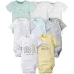 Gerber Unisex-Baby 8-Pack Short Sleeve Onesies Bodysuits