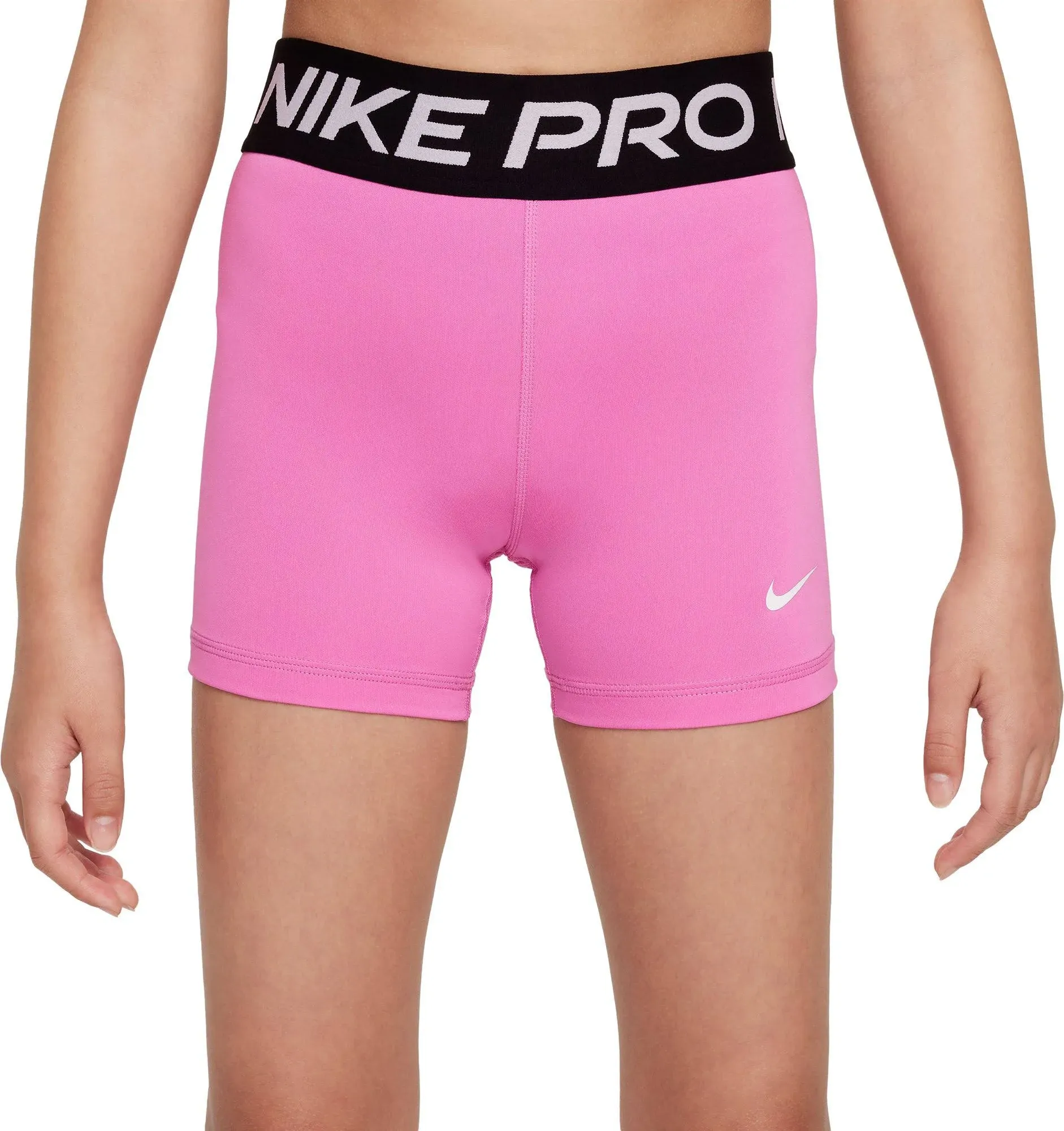 Nike Girls' 3” Pro Shorts, Medium, Playful Pink