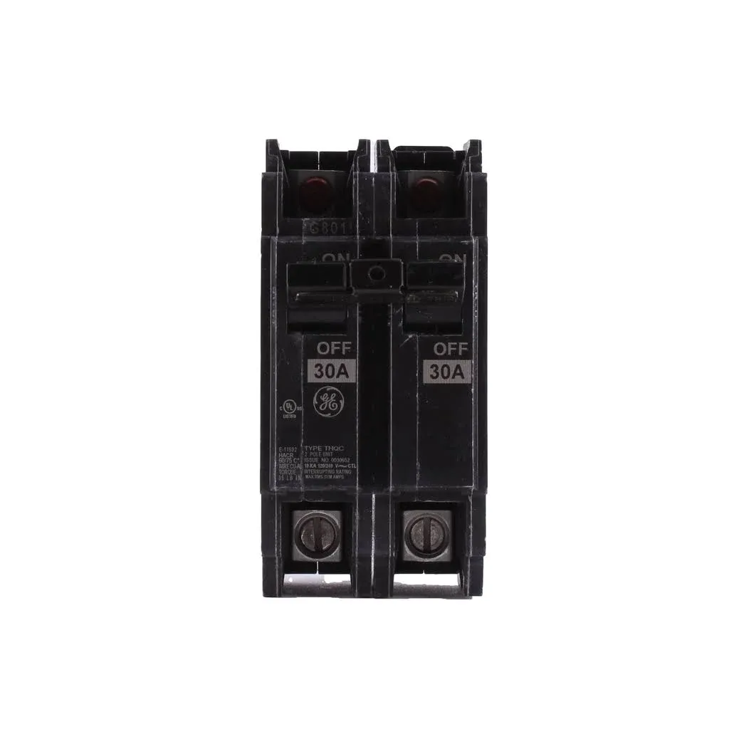 GE Circuit Breaker,30A,120/240V,2P THQC2130WL