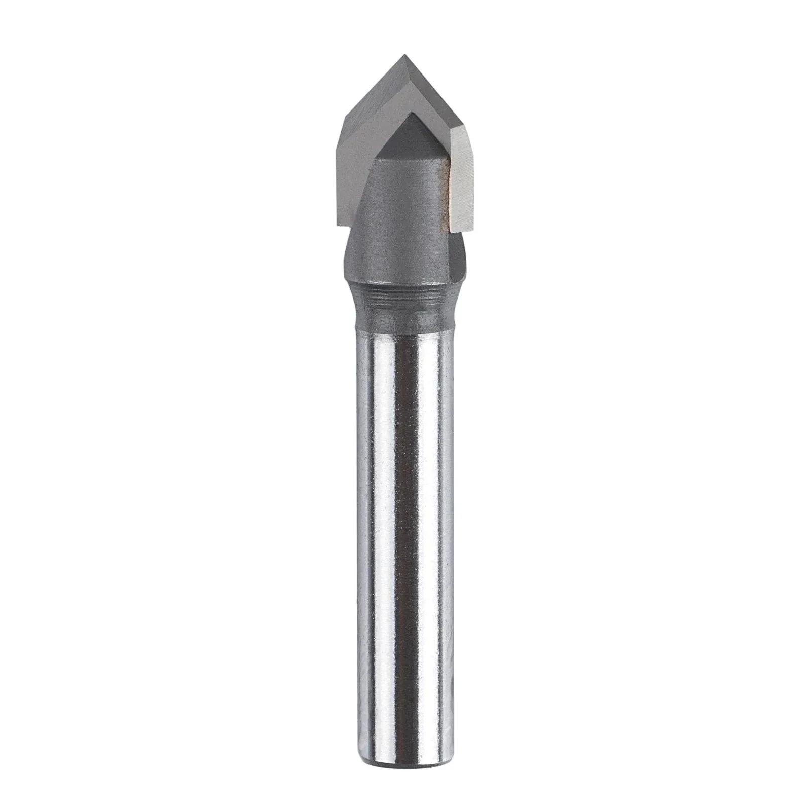 SpeTool V-Groove Carbide Router Bit 90 Deg Chamfer Bits for CNC Woodword 1/2in Cutting Diameter with 1/4in Shank