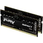 Kingston FURY Impact 16GB 32GB 64GB 260-pin SO-DIMM DDR4 3200 Memory Module