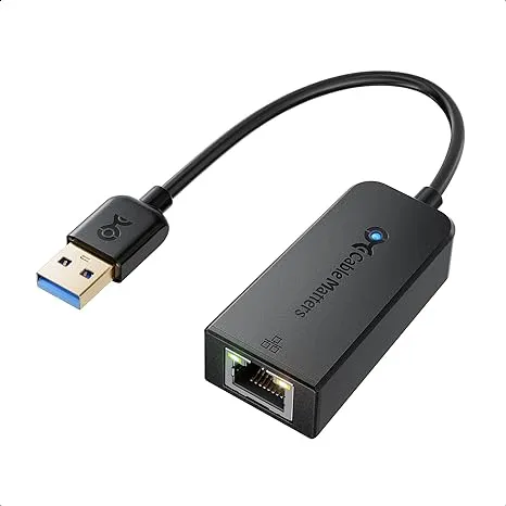 Cable Matters Plug & Play USB to Ethernet Adapter with PXE, MAC Address Clone Support (USB 3.0 to Gigabit Ethernet, Ethernet to USB, Ethernet Adapter for Laptop) Supporting 10/100/1000Mbps in Black