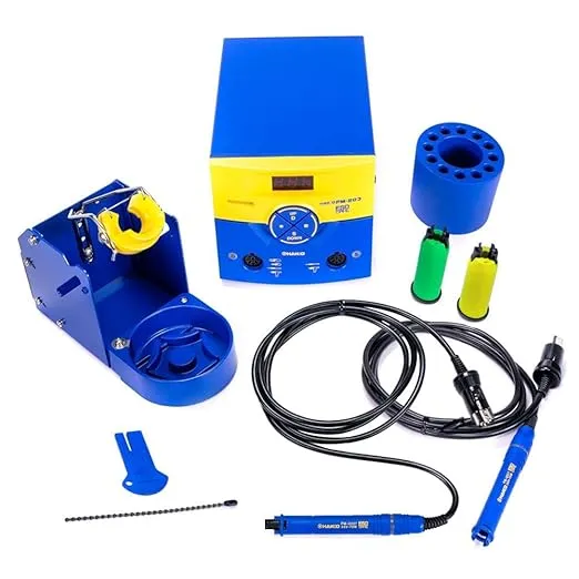 Hakko FM203-01 ESD-Safe Dual Port Soldering System with 1 Soldering Iron