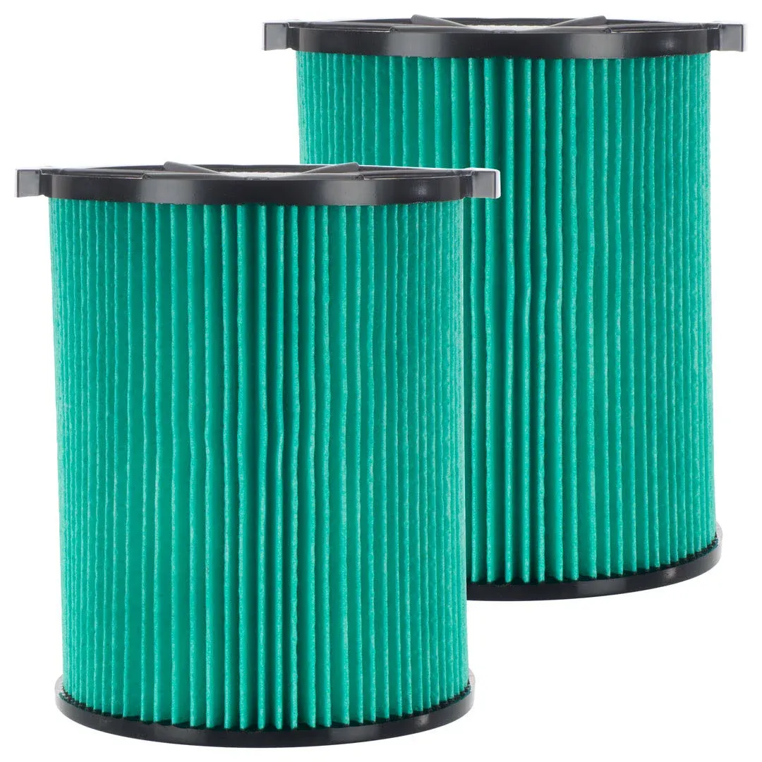 2 Pack Cartridge Filter Replacement Part #97457 Compatible with Ridgid Vf6000, 5 ...