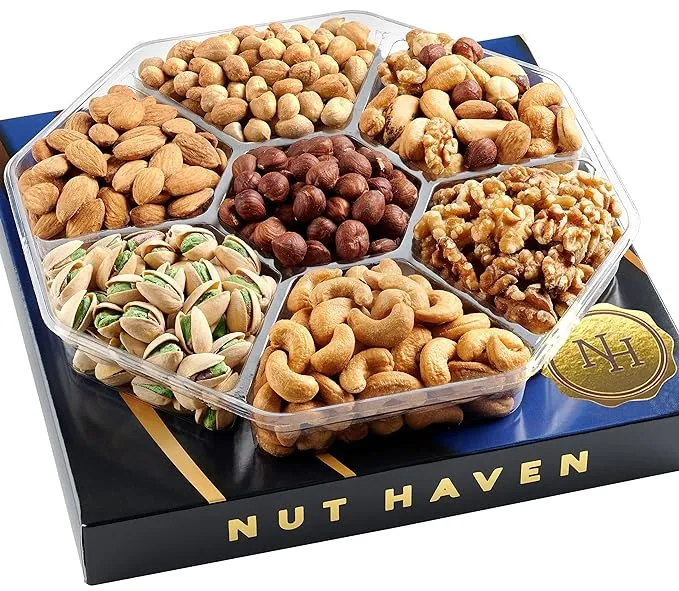 Nut Haven Holiday Christmas Nuts Gift Basket