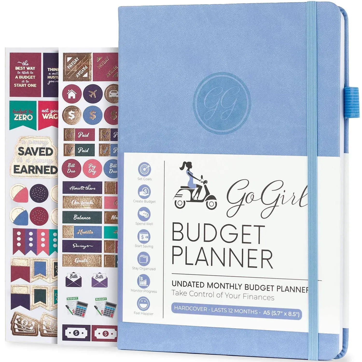 GoGirl Budget Planner – Monthly Financial Planner Organizer Budget Book. 