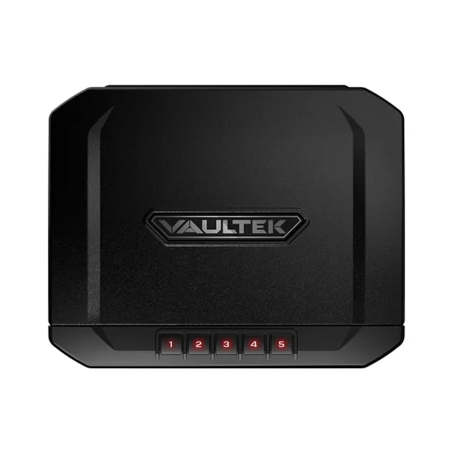 Vaultek VE10 Sub-Compact 2-Gun Electronic/Keypad Gun Safe with Interior Lighting in Black | VE10-BK