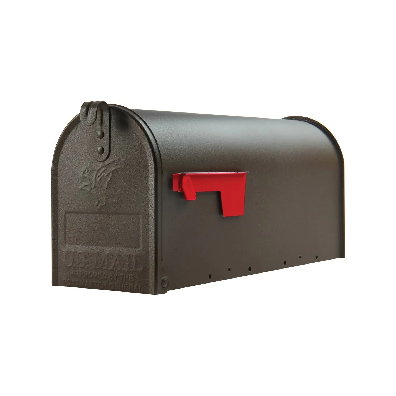 Elite Post-Mount Mailbox, Large, Green Steel