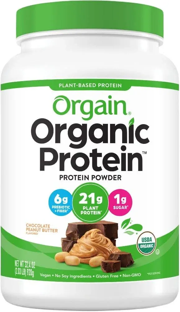 Orgain Organic Protein - Plant Based Powder Chocolate Peanut Butter 2.03 lbs