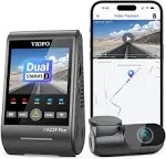 VIOFO A229 Plus Channel Dash Cam, Dual STARVIS 2 Sensors HDR Front and Rear