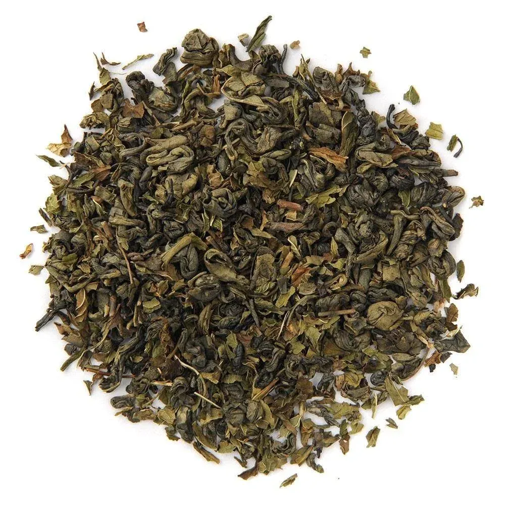 Organic Positively Tea Company, Spearmint Green Tea, Loose Leaf, 4 Ounce