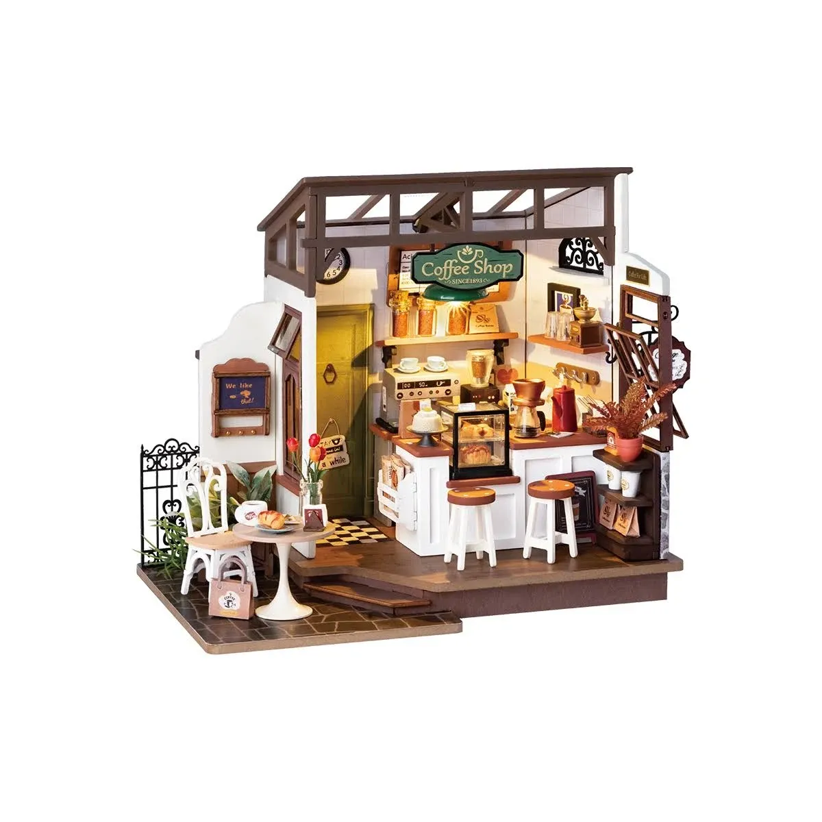 Rowood Miniature House Kit,DIY Dollhouse Kits for Adults to Build... 