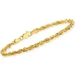 14kt Yellow Gold Rope Chain Bracelet