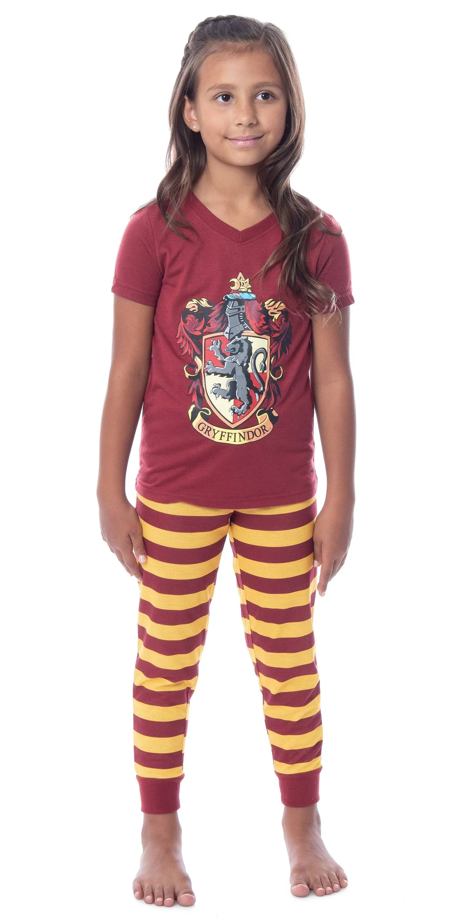 Harry Potter Big Girls' Hogwarts House Crest Jogger Pajama Set