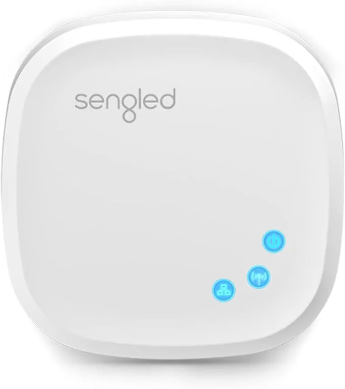 Sengled Z02-Hub Hub for Use Smart Products, Compatible with Alexa and Google Assistant, White