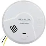 USI - MI106S 2-in-1 Hardwired Smoke and Fire Alarm with 10 Year Sealed Battery Backup