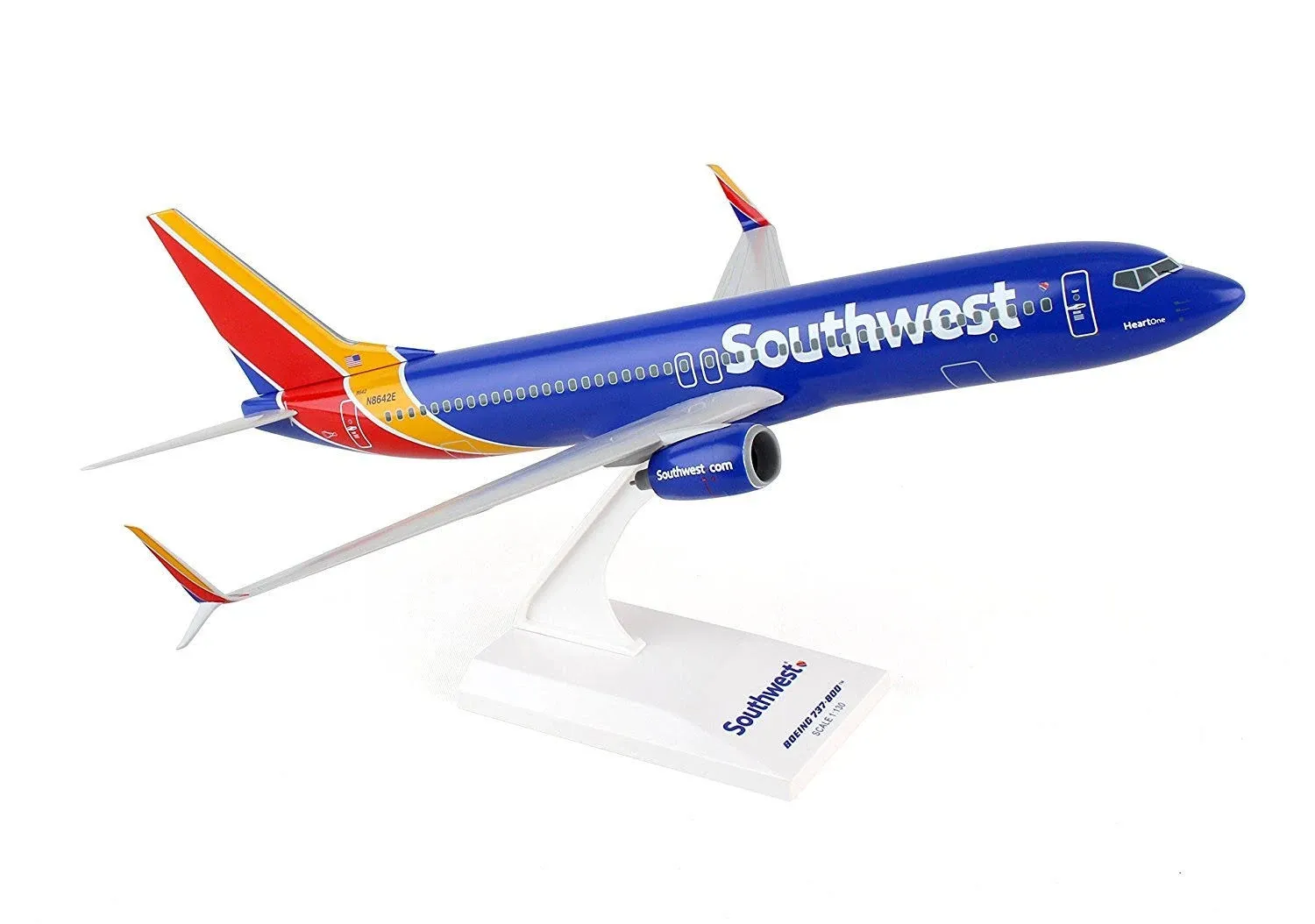 SKR813 Skymarks Southwest 737-800 1:130 New Livery Heart One Model Airplane