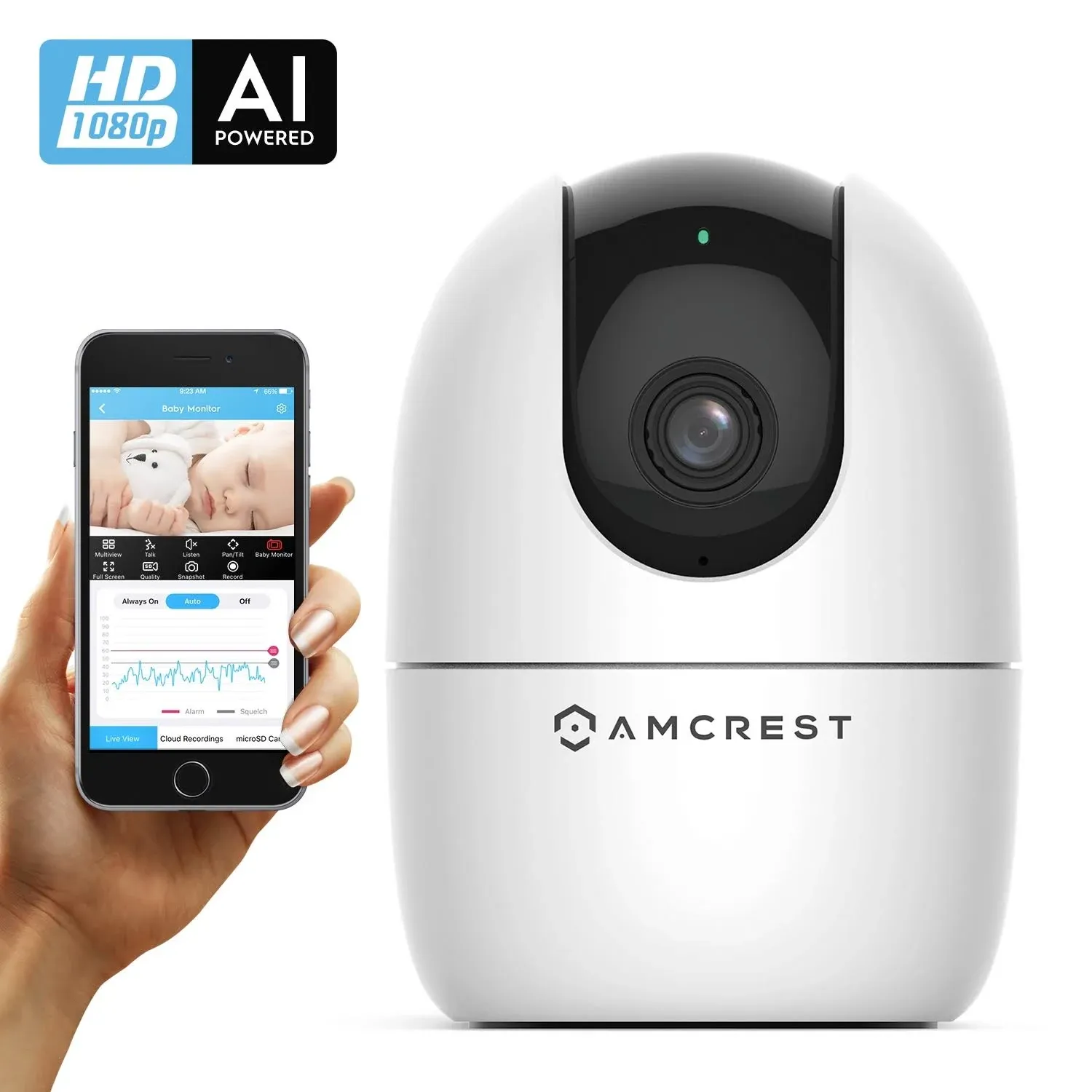 Amcrest SmartHome AI Human Detection WiFi Camera