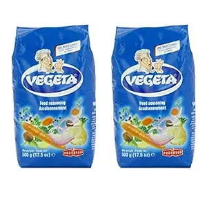 Vegeta Gourmet Seasoning No MSG Added 17.5 oz(500g) Bag - Pack of 2