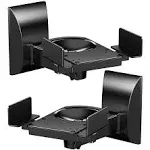 WALI Speaker Wall Mounts Dual Side Clamping Bookshelf Mounting Bracket for Large Surrounding Sound Speakers