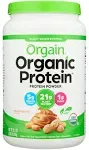 Orgain - Organic Plant Based Protein Powder - Peanut Butter, 2.03 lbs