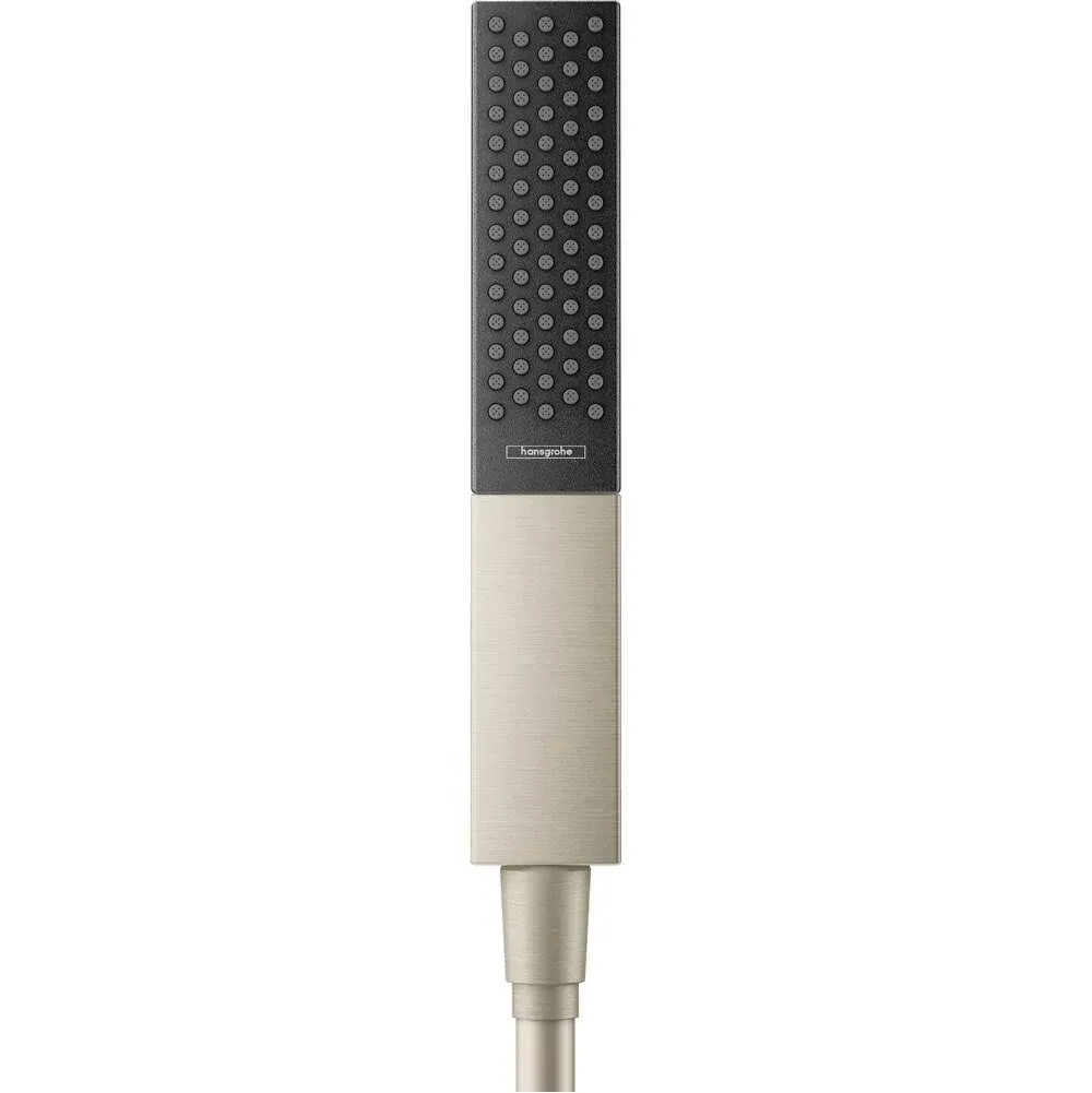 Hansgrohe Rainfinity 2-inch Handheld Shower Head 1-Spray PowderRain, Intense PowderRain, Intense Turbo in Brushed Nickel, 26863821