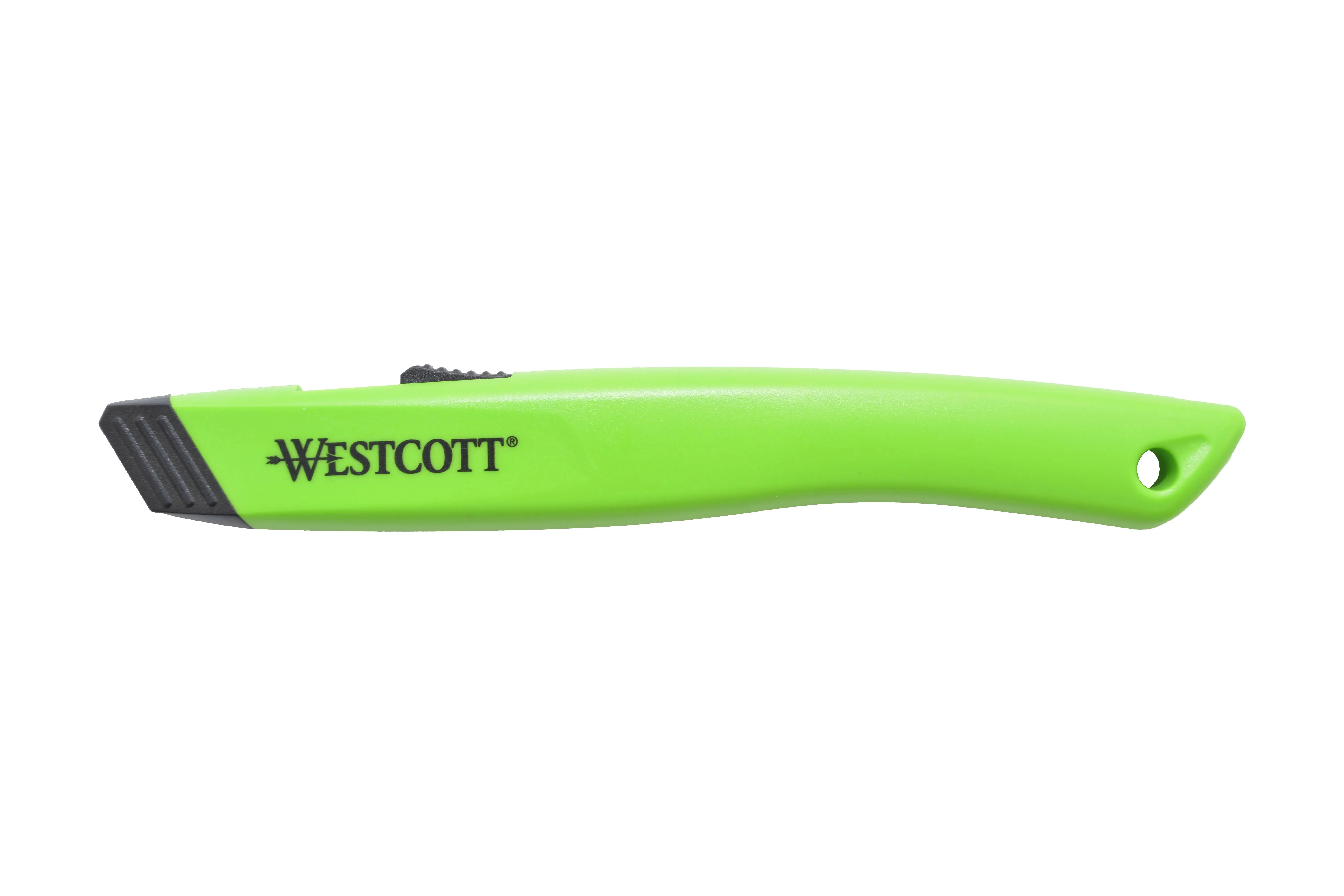 Westcott Full Size Retractable Ceramic Utility Box Cutter, Plastic, Green, 1-Count