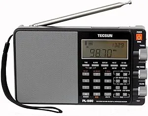 Tecsun PL880 Portable Digital PLL Dual Conversion AM/FM, Longwave & Shortwave Radio with SSB (Single Side Band) Reception