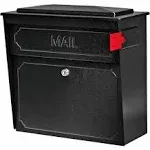 Mail Boss Townhouse Wall Mount Locking Mailbox Black