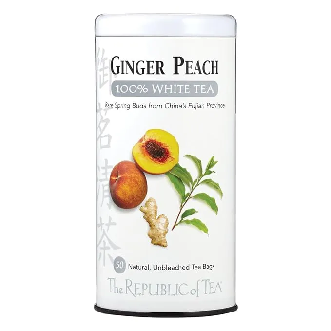 The Republic of Tea Ginger Peach Tea Bags