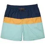 Rokka&Rolla Men's 8" Mesh Lined Swim Trunks - Blue