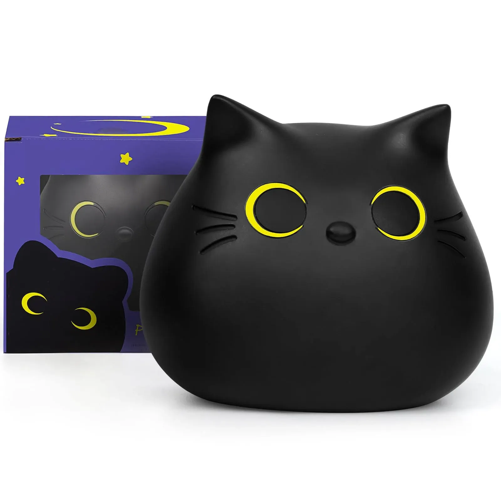 JIZWPOOM Piggy Bank, Coin Piggy Bank Black Cat Money Saving Box Gifts for Kids ...