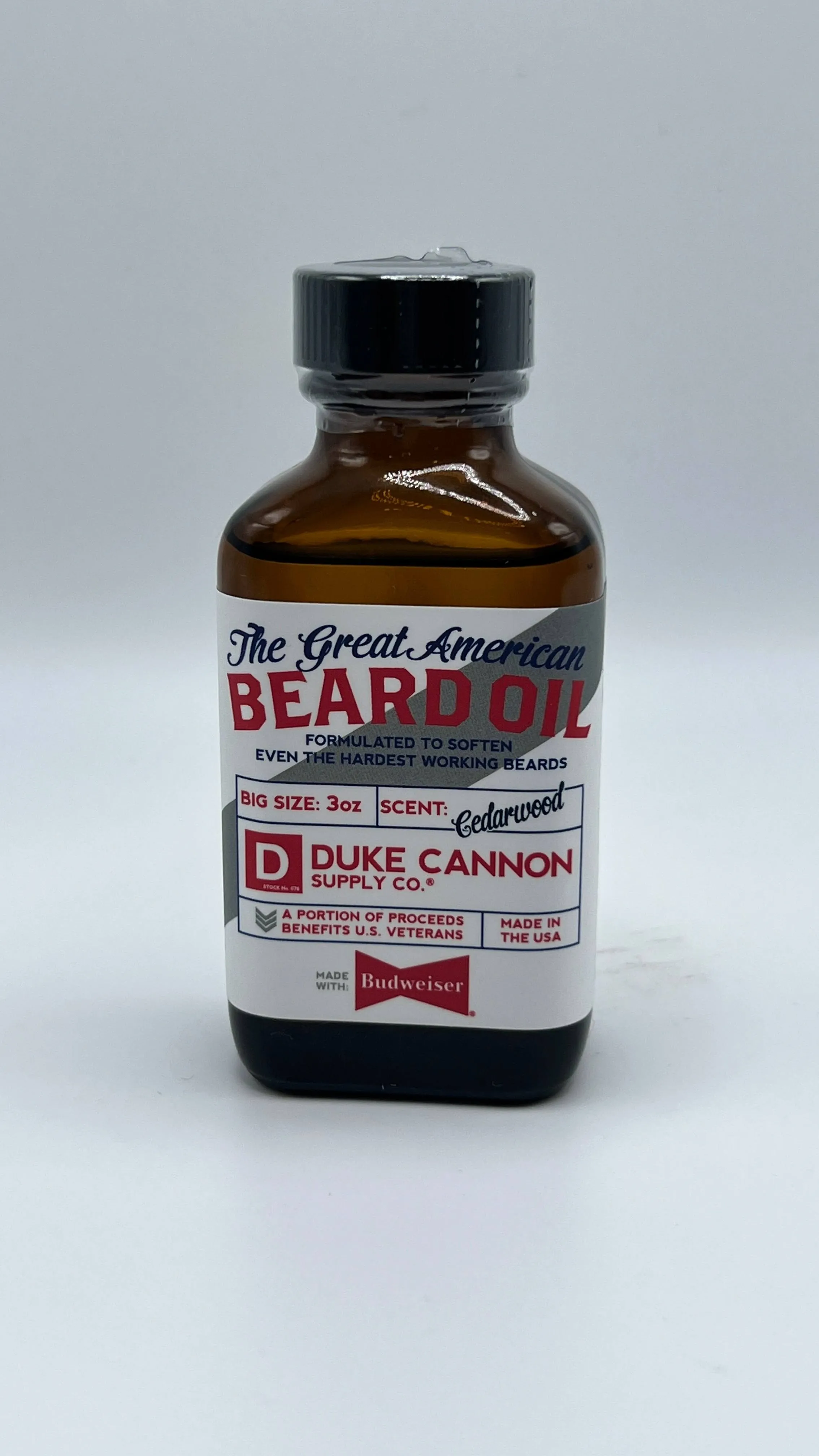 Duke Cannon Great American Budweiser Beard Oil