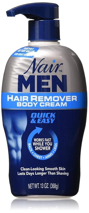 Nair For Men Hair Removal Body Cream, 13 Fl Oz (Pack of 3)