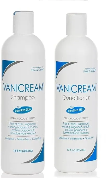 Vanicream Set, Includes Shampoo-12 oz and Conditioner-12 oz - One Each