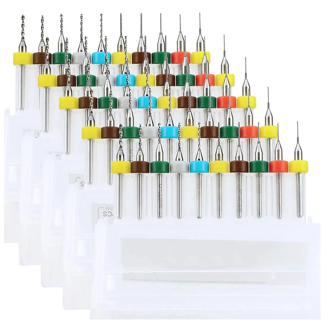 WayinTop 50pcs PCB Drill Bits Set