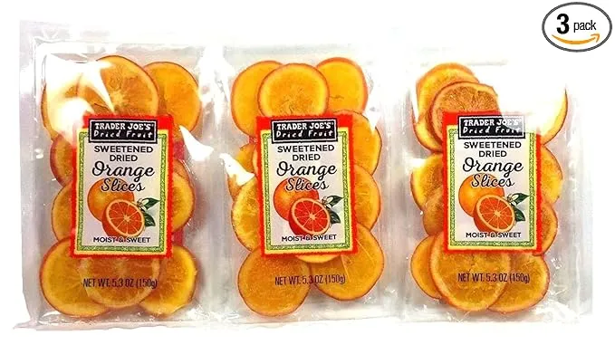 Trader Joe's Sweetened Dried Orange Slices (Pack of 3)