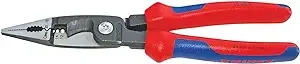 Crimper: 14 AWG to 14 AWG, 7 7/8 in Overall Lg, Crimp/Cut/Debut/Loop, Deluxe Cushion Grip, 6 - 8 in