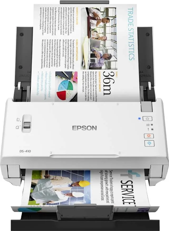 Epson DS-410 Document Scanner 1200 dpi 8 1/2’ x 120’ 26 ppm | ShelHealth