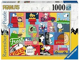 Ravensburger Puzzle 17539 Peanuts Moments 1000 Pieces Snoopy Puzzle for Adults and Children from 14 Years