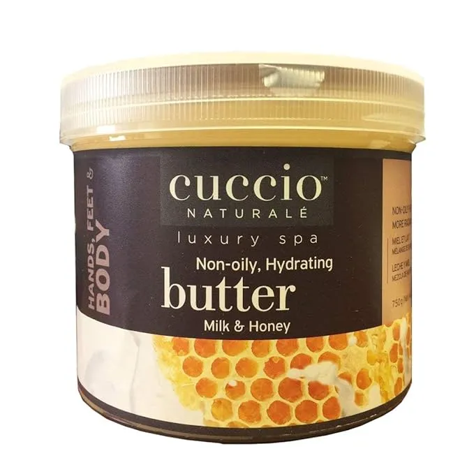 Cuccio Naturale Milk and Honey Butter Blend – Ultra Moisturizing Cream for Hands, Feet, and Body – 26 Ounces