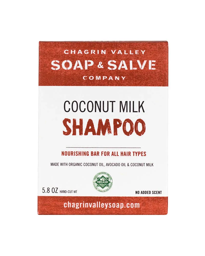 Chagrin Valley Soap & Salve Organic Natural Coconut Milk Shampoo Bar