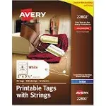 Avery Printable Tags with Strings