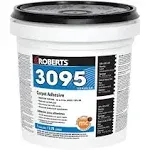 Roberts 3095-1 Floor Adhesive, 3095 Series, Beige, 1 Gal, Pail