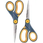 Westcott 8" Straight Titanium Bonded Non Stick Scissors, 2 Pack